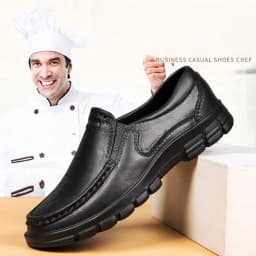 Men's Chef Shoes Waterproof and Oil-Proof Kitchen Chef Shoes Light and Non-Slip Hotel Restaurant Shoes Garden Shoes Plus Size 48