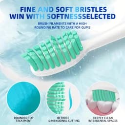 8pack Electric Toothbrush Replacement Heads Compatible with Sonicare HX2 Series Models HX2021, HX2421, HX2431,HX243W,HX2482