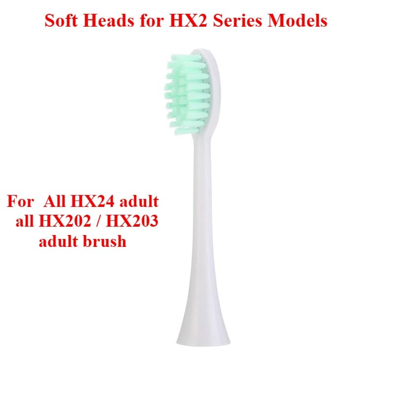 8pack Electric Toothbrush Replacement Heads Compatible with Sonicare HX2 Series Models HX2021, HX2421, HX2431,HX243W,HX2482