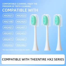 8pack Electric Toothbrush Replacement Heads Compatible with Sonicare HX2 Series Models HX2021, HX2421, HX2431,HX243W,HX2482