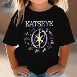 KATSEYE Printed T-Shirt Kids Katseye Design Boys Girls Cotton Top Casual Short Sleeve Crew Neck Comfortable T Shirt for Children