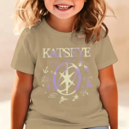 KATSEYE Printed T-Shirt Kids Katseye Design Boys Girls Cotton Top Casual Short Sleeve Crew Neck Comfortable T Shirt for Children