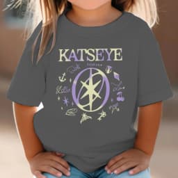 KATSEYE Printed T-Shirt Kids Katseye Design Boys Girls Cotton Top Casual Short Sleeve Crew Neck Comfortable T Shirt for Children