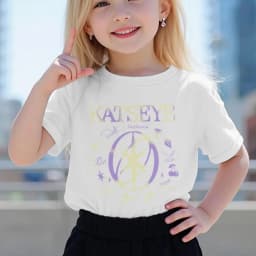 KATSEYE Printed T-Shirt Kids Katseye Design Boys Girls Cotton Top Casual Short Sleeve Crew Neck Comfortable T Shirt for Children