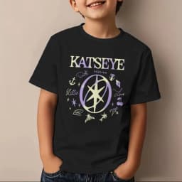 KATSEYE Printed T-Shirt Kids Katseye Design Boys Girls Cotton Top Casual Short Sleeve Crew Neck Comfortable T Shirt for Children