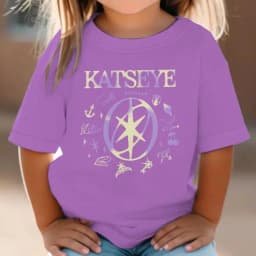KATSEYE Printed T-Shirt Kids Katseye Design Boys Girls Cotton Top Casual Short Sleeve Crew Neck Comfortable T Shirt for Children