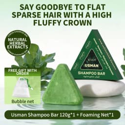 Natural Herbal Shampoo Soap Usman Grass Handmade Soap Hair Nourishing, Oil Control, Refreshing, Fluffy and Soothing Hair Care