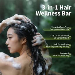Natural Herbal Shampoo Soap Usman Grass Handmade Soap Hair Nourishing, Oil Control, Refreshing, Fluffy and Soothing Hair Care