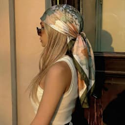 Square Silk Scarf Women Luxury Brand Satin Print Hijab Scarves Muslim Pareo Bandana Female Shawl Wrap Headband Foulard 90cm