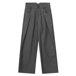 Drape Causal Wide Leg Pants Men Loose Streetwear Harajuku Work Wear Business Suit Pants Korean Baggy Cool Black/Gray Trousers