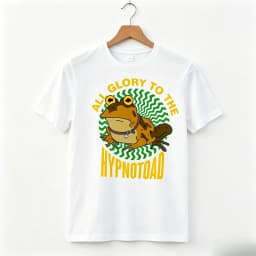 Futurama Hypnotoad T Shirt for Men All Glory To The Hypnotoad Graphic Novelty Tee Casual Short Sleeve Black Cotton Top 2026 New