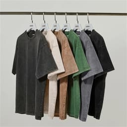 Men's Oversized Solid T-Shirts 5 Pack Loose Retro O Neck Streetwear Summer Casual Plus Size Tees