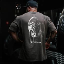 Oversized Muscle Sports Fitness Training Gym Leisure T-Shirt Men's and Women's Luxury Brand Top
