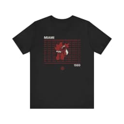 Miami Hotline graphic T-shirt Retro Miami 1989 pixel art pure cotton couple's streetwear shirt for all seasons oversized t shirt
