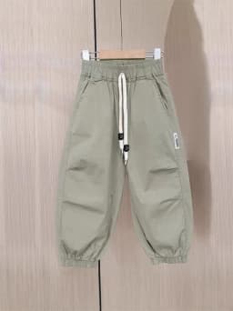 New Summer Chidrens Pants Lightweight Quick-dry Anti-mosquito Jogger Pants for Boys Loose Wide Leg Boys Pants with Pockets
