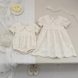 2026 New Summer Newborn Baby Romper Short Sleeved Cotton Embroidered Korean Style Children Sweet Romper Thin Outdoor Clothes