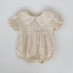 2026 New Summer Newborn Baby Romper Short Sleeved Cotton Embroidered Korean Style Children Sweet Romper Thin Outdoor Clothes