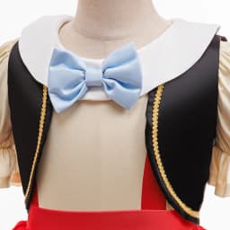 Kids Pinocchio Princess Dress Costume Classic Storybook Character Outfit with Hat Bow Gloves Long Nose for Halloween Dress Up