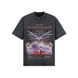 2026 Evangelion Anime EVA Printed T-shirt Men's and Women's Washed T-shirt High Quality Vintage Cotton T-shirt Harajuku Y2K Tops