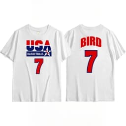 Us men's basketball team training T-shirt top, retro sporty casual short-sleeved breathable quick-drying high-quality sportswear