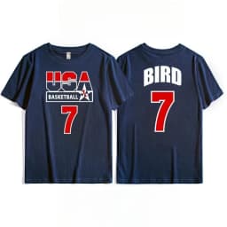 Us men's basketball team training T-shirt top, retro sporty casual short-sleeved breathable quick-drying high-quality sportswear