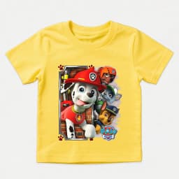 Kids Paw Patrol Cartoon Graphic T Shirt Cotton Casual Short Sleeve Tee Boys Girls Summer Toddler Clothing