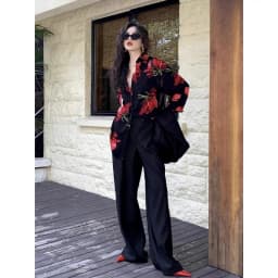 Summer Fashion New Women's Elegant Design Printed Shirt Retro Street Style Single Breasted Long Sleeved Satin Shirt
