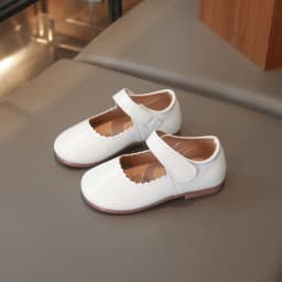 Girls Soft Bottom Multi-color Leather Spring Autumn New Baby Girl Bright Color Leather England Style Breathable Princess Shoes