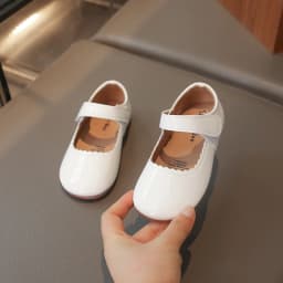 Girls Soft Bottom Multi-color Leather Spring Autumn New Baby Girl Bright Color Leather England Style Breathable Princess Shoes