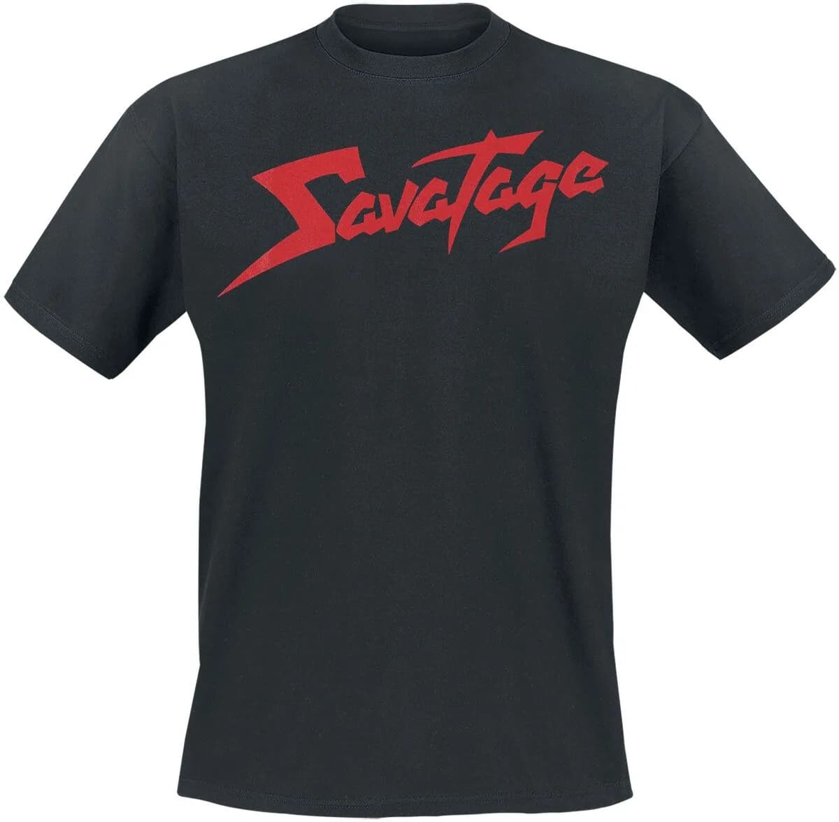 Savatage Classic Red Logo Print T Shirt, 100% Cotton Unisex, Power Metal Streetwear, Fan Graphic Tee