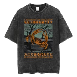 Funny LOTR Mordor Mount Doom National Park Vintage Washed T Shirts Men Women Fashion Japanese Style Oversized T-shirt Streetwear