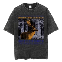 Funny LOTR Mordor Mount Doom National Park Vintage Washed T Shirts Men Women Fashion Japanese Style Oversized T-shirt Streetwear