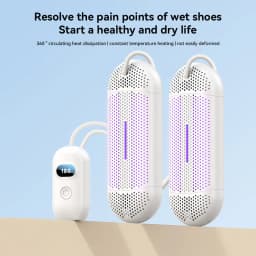 Portable Shoe Dryer USB Plug-in with Violet Sterilization Thermostatic Heater for Travel Dormitory Shoe Drying Small Shoe Dryer