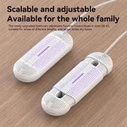 Portable Shoe Dryer USB Plug-in with Violet Sterilization Thermostatic Heater for Travel Dormitory Shoe Drying Small Shoe Dryer