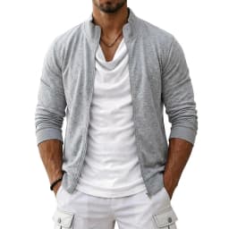 Mens Hooded Sweatshirts Lightweight Long Sleeve Cardigan Tops Autumn Casual Work Jackets Premium Athletic Outerwear for Men