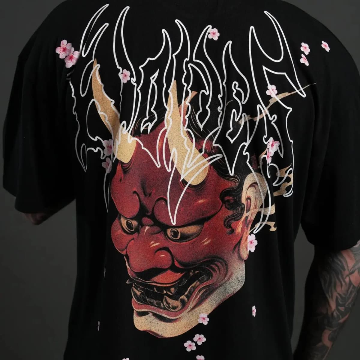 New GYM 2026 American Streetwear Brand Hip-hop Loose Skull Print Fitness Men's Sports Fitness Short-sleeved T-shirt