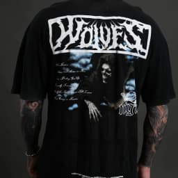 New GYM 2026 American Streetwear Brand Hip-hop Loose Skull Print Fitness Men's Sports Fitness Short-sleeved T-shirt