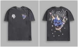 New GYM 2026 American Streetwear Brand Hip-hop Loose Skull Print Fitness Men's Sports Fitness Short-sleeved T-shirt