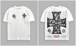 New GYM 2026 American Streetwear Brand Hip-hop Loose Skull Print Fitness Men's Sports Fitness Short-sleeved T-shirt