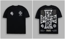 New GYM 2026 American Streetwear Brand Hip-hop Loose Skull Print Fitness Men's Sports Fitness Short-sleeved T-shirt