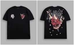 New GYM 2026 American Streetwear Brand Hip-hop Loose Skull Print Fitness Men's Sports Fitness Short-sleeved T-shirt
