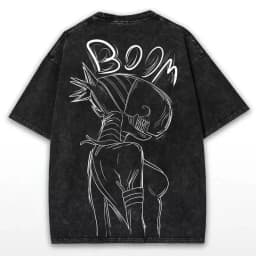 Chainsaw Man Reze Printed Tee Men's Clothing Short Sleeve Washed Cotton T-shirt Vintage Casual T Shirt 2026 Summer T Shirt