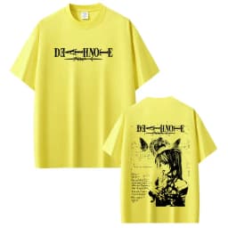 Anime Death Note Misa T Shirts Men Women Clothing High Quality Cotton Tee Shirt Fashion Vintage Short Sleeve T-shirts Streetwear