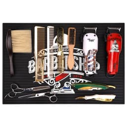 Magnetic Mat for Barbershop Anti-slip Rubber Scissors Storage Pad Salon Countertop Heat Resistant Hairdresser Organizer Tool