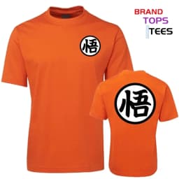 Street Summer Fashion Anime Son Goku Cosplay T-shirt Wu Logo Tops Tee Shirt Loose Oversized Casual T Shirt Men Harajuku Clothing