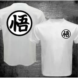 Street Summer Fashion Anime Son Goku Cosplay T-shirt Wu Logo Tops Tee Shirt Loose Oversized Casual T Shirt Men Harajuku Clothing