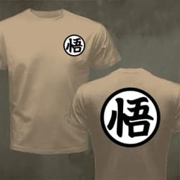 Street Summer Fashion Anime Son Goku Cosplay T-shirt Wu Logo Tops Tee Shirt Loose Oversized Casual T Shirt Men Harajuku Clothing