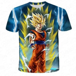 Anime Dragon Ball Son Goku 3D Print Kids T Shirt Summer Fashion Casual T-shirt Boy Girl Unisex Comfortable Short-sleeved Shirts
