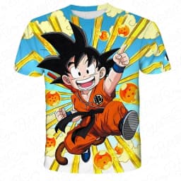 Anime Dragon Ball Son Goku 3D Print Kids T Shirt Summer Fashion Casual T-shirt Boy Girl Unisex Comfortable Short-sleeved Shirts