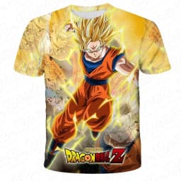 Anime Dragon Ball Son Goku 3D Print Kids T Shirt Summer Fashion Casual T-shirt Boy Girl Unisex Comfortable Short-sleeved Shirts
